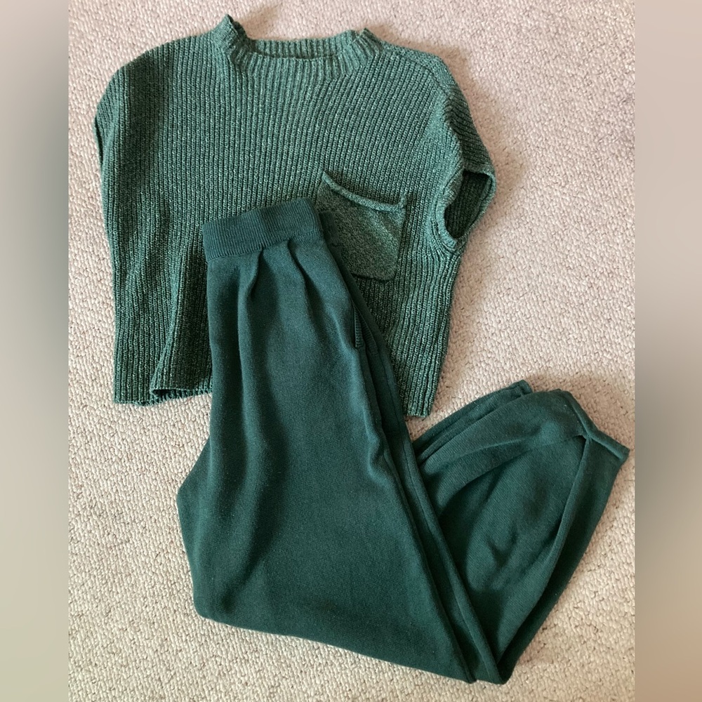 Green Free People Freya Lounge Set